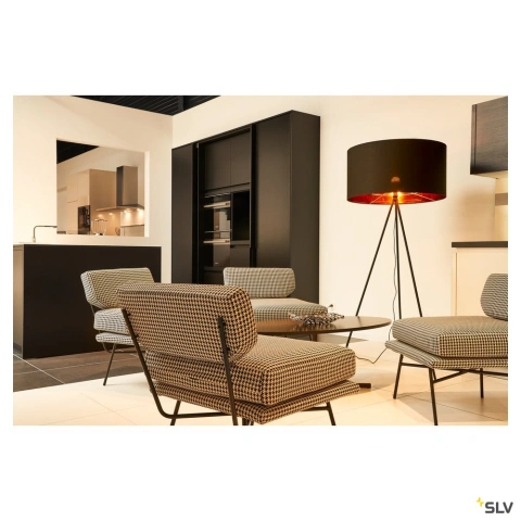 FENDA E27 lampa de podea,negru mat_2