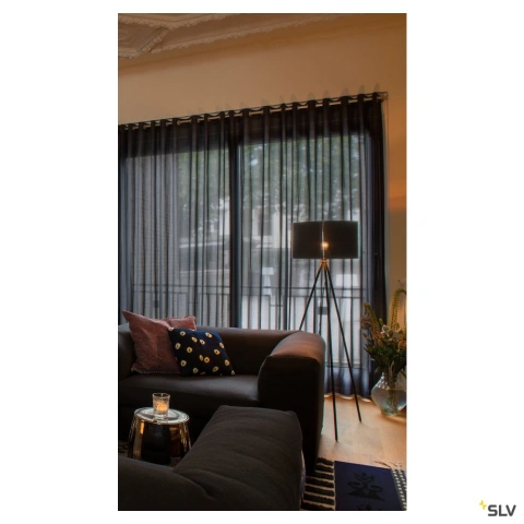 FENDA E27 lampa de podea,negru mat_6