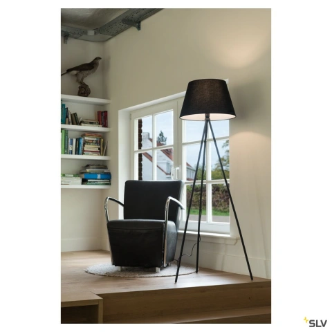 FENDA E27 lampa de podea,negru mat_7