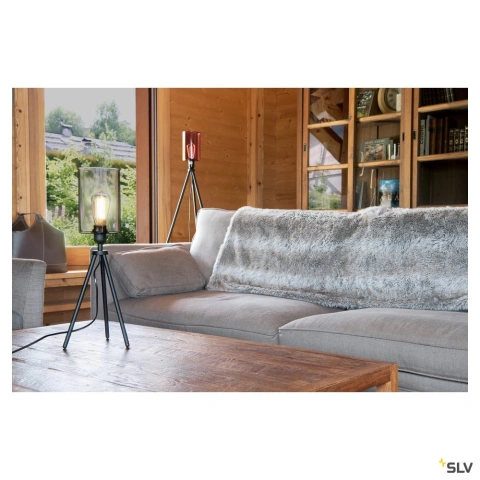 FENDA E27 lampa de podea,negru mat_8