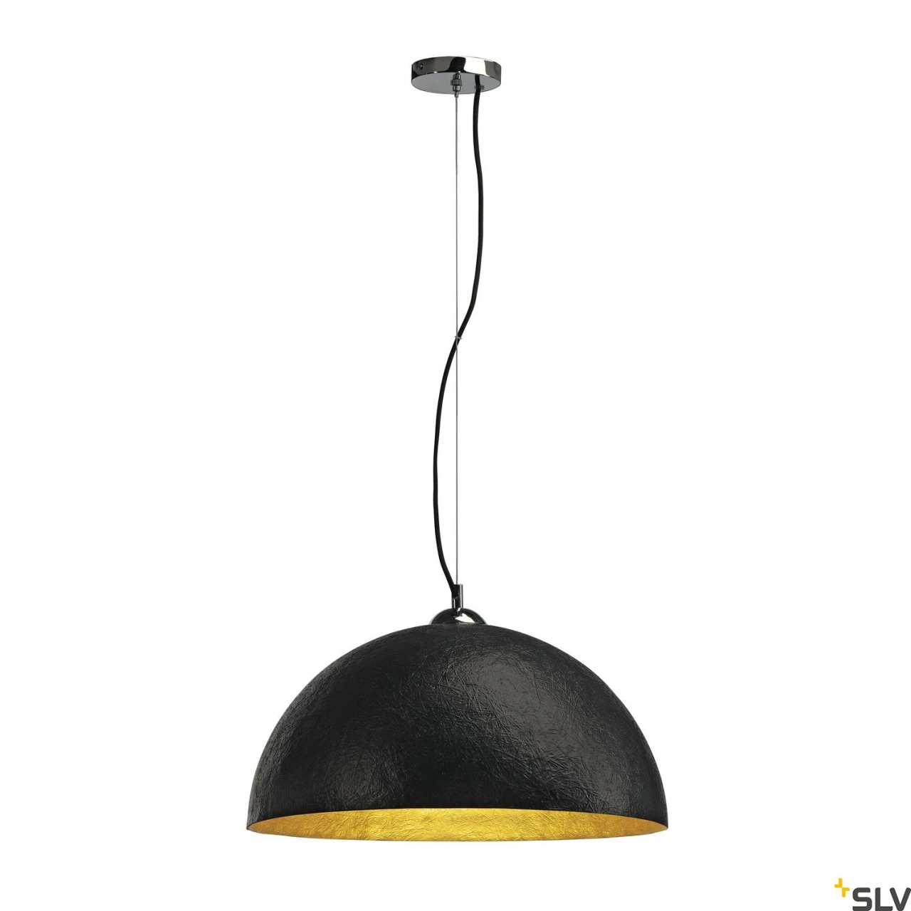 Corp suspendat FORCHINI PD-1 rotund negru/auriu, E27 max 40W
