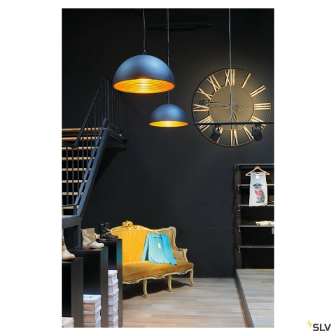 FORCHINI M, PD-1, 50cm, circular, negru/auriu, E27, max. 40W_1