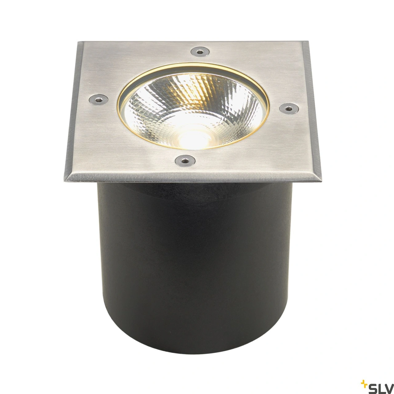ROCCI incastrat podea, 6W, 3000K, IP67, patrat, Inox