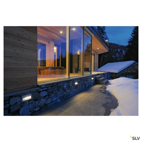 BRICK LED aplica, gri argintiu, cald-alb LED_1