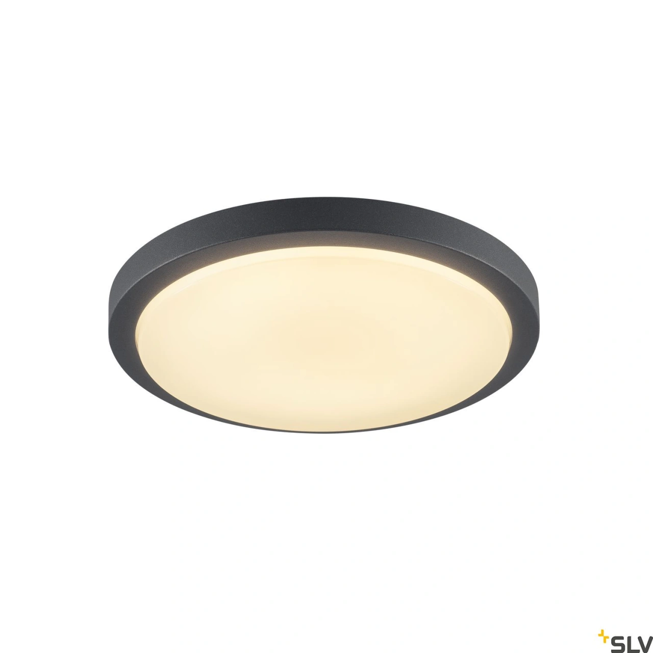 AINOS, LED, 3000K,rotund, anthracit, cu Sensor