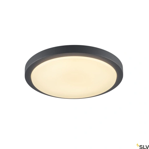 AINOS, LED, 3000K,rotund, anthracit, cu Sensor