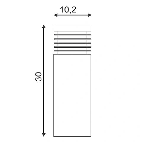 VAP SLIM 30cm stalp pitic, E27 max. 20W_1