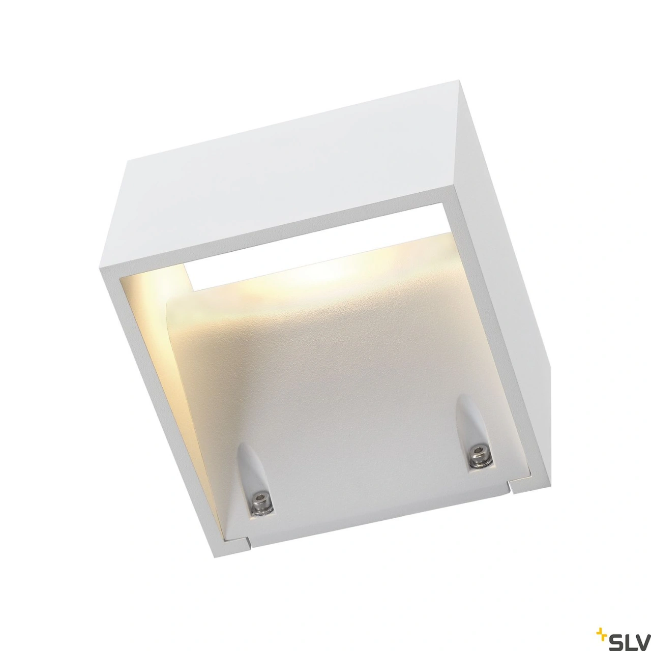 LOGS lampă de perete, pătrată, alb, 6W LED, alb cald
