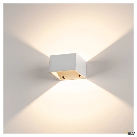 LOGS lampă de perete, pătrată, alb, 6W LED, alb cald_3