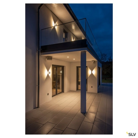 LOGS lampă de perete, pătrată, antracit, 6W LED, alb cald_4