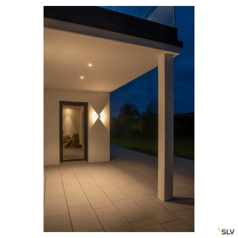 LOGS lampă de perete, pătrată, antracit, 6W LED, alb cald_5