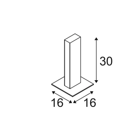 H-POL, anthracit, o banda lumina, L/B/H 16,5/16,5/36 cm_3