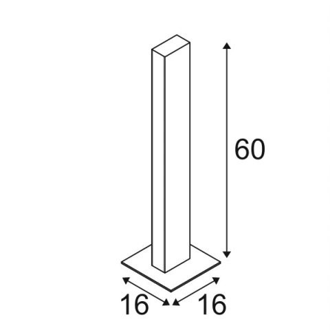 H-POL, anthracit, o banda lumina, L/B/H 16,5/16,5/66 cm_3