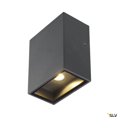 QUAD 1 XL LED de perete, 3,2W, 3000K, patrat, anthracit