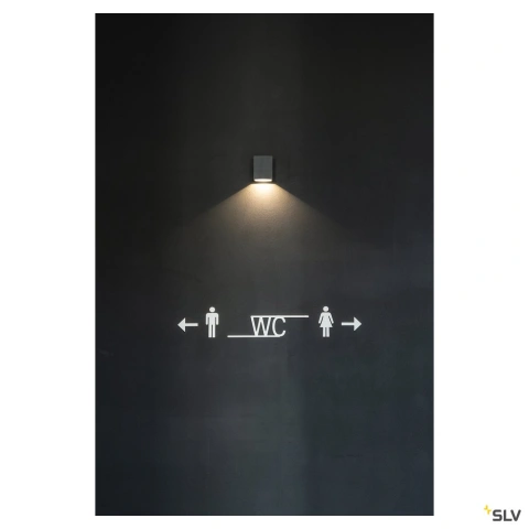 QUAD 1 XL LED de perete, 3,2W, 3000K, patrat, anthracit_3