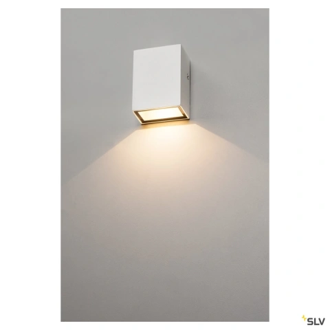 QUAD 1 lampă de perete, pătrat, alb, LED, 1x3W, alb cald_1