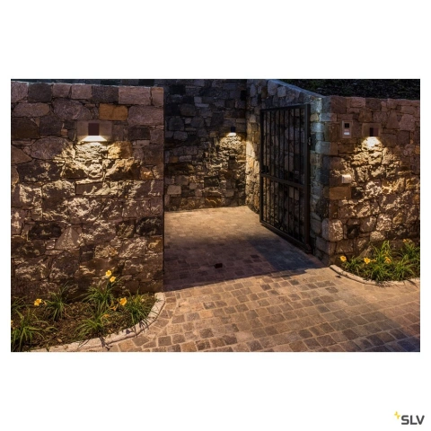 QUAD 1 lampa perete, patrat, antracit, LED, 1x3W, alb cald_1