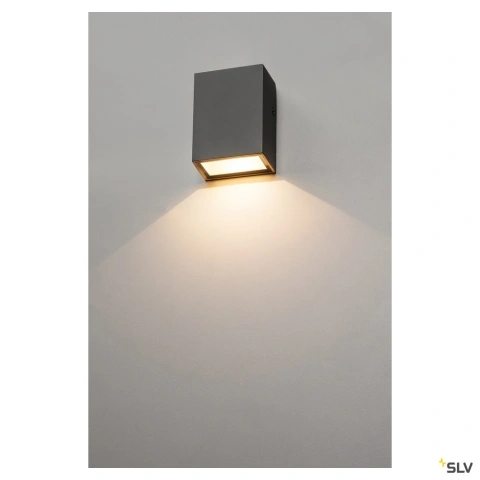 QUAD 1 lampa perete, patrat, antracit, LED, 1x3W, alb cald_2