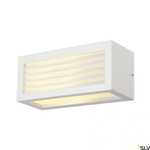 BOX-L E27 lampă de perete, pătrat, alb, E27, max. 18W