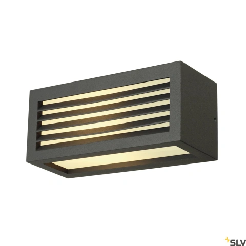 BOX-L E27 lampă de perete, pătrat, antracit, E27, max. 18W