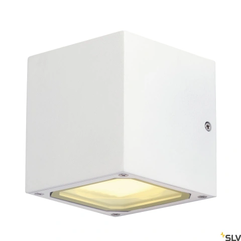 SITRA CUBE lampă de perete, cubic, alb, GX53, max. 9W