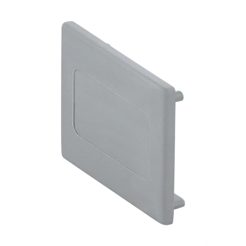 3-phase End caps 2Stk plastic silver