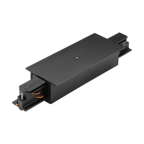 3-phase Power Feed-in recessed black, Plastic