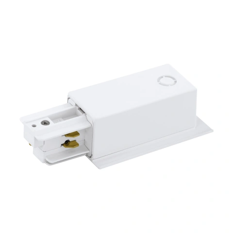 3-phase Feed-in recessed white, plastic, rechts