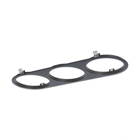 Ferronego Installation frame "111" round / 3-fach black