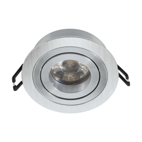 Terni Pro 50W GU10 round aluminium brushed IP20