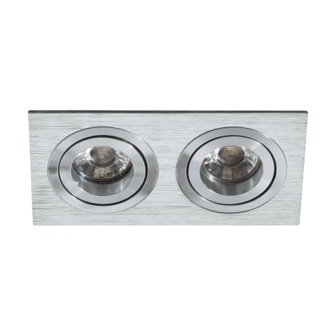Terni Pro square / 2-fach 50W aluminium brushed IP20