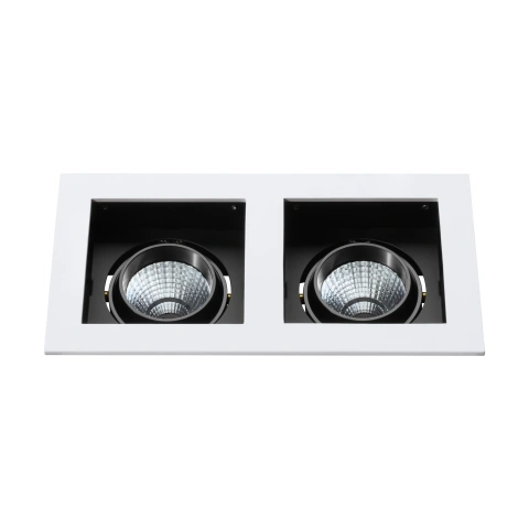 Biscari 2 swivelling IP20 2 x 7W 2700K white IP20