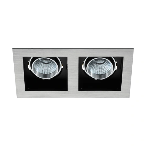 Biscari 2 swivelling 2 x 7W 3000K aluminium brushed IP20