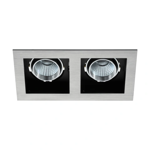Biscari 2 swivelling 2 x 7W 4000K aluminium brushed IP20