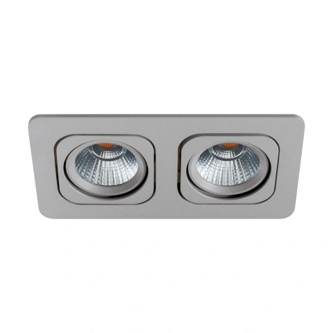 Vascello P2" swivelling 2 x 7W 3000K silver IP20