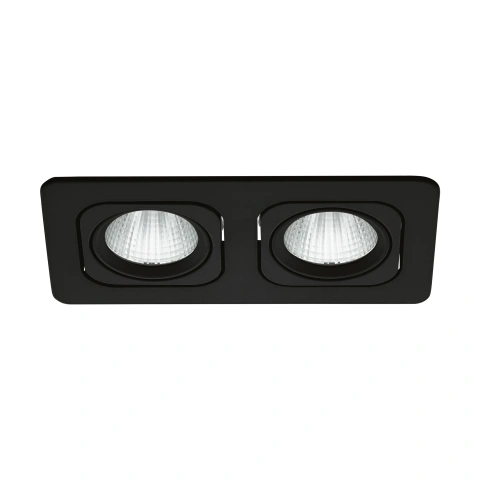Vascello P2" swivelling 2 x 7W 3000K black IP20