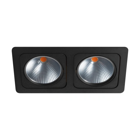 Vascello G2" swivelling 2 x 19W 2700K black IP20
