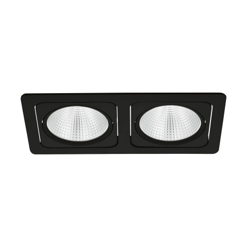 Vascello G2" swivelling 2 x 19W 3000K black IP20