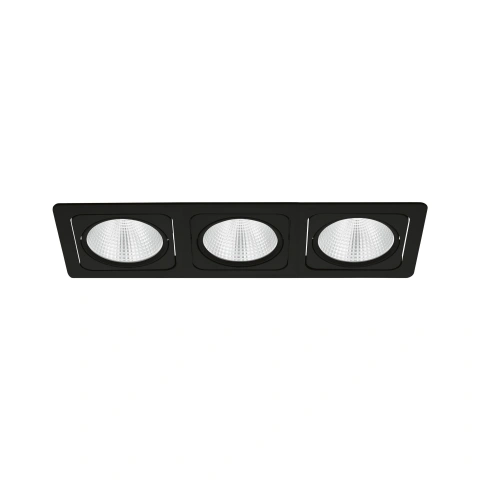 Vascello G3" swivelling 3 x 19W 3000K black IP20