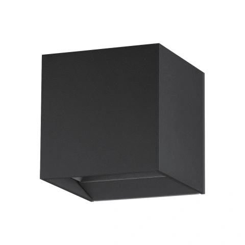Wall luminaire dir./indirect, 2 x 3,3W 3000K black IP54