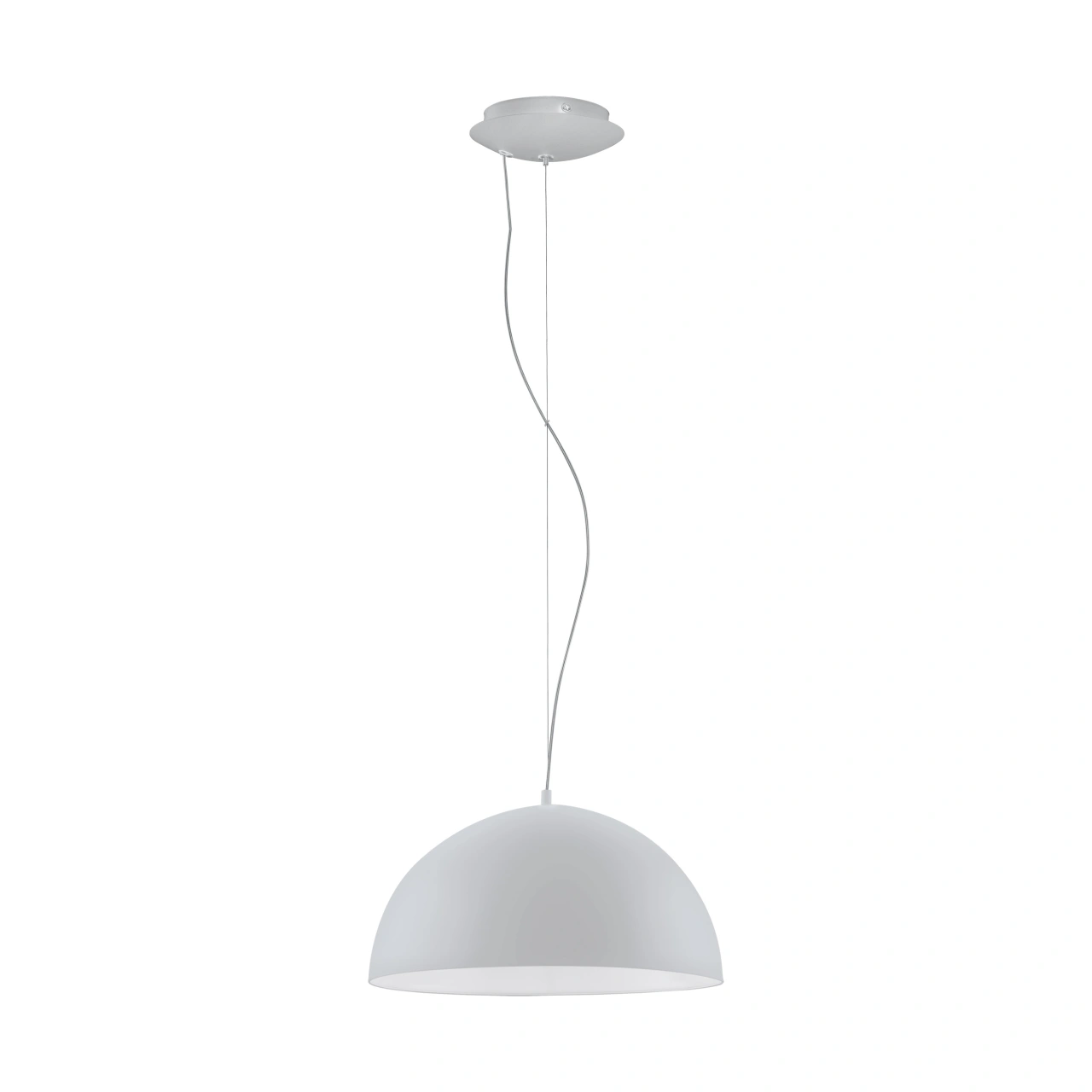 Pendant luminaire "Gaetano" 60W silver IP20