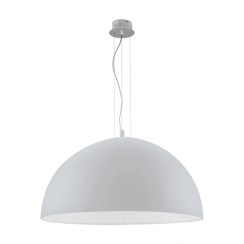 Pendant luminaire "Gaetano" 3 x 60W silver IP20