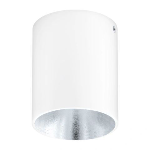 Ceiling luminaire "Polasso" round 35W white / silver IP20