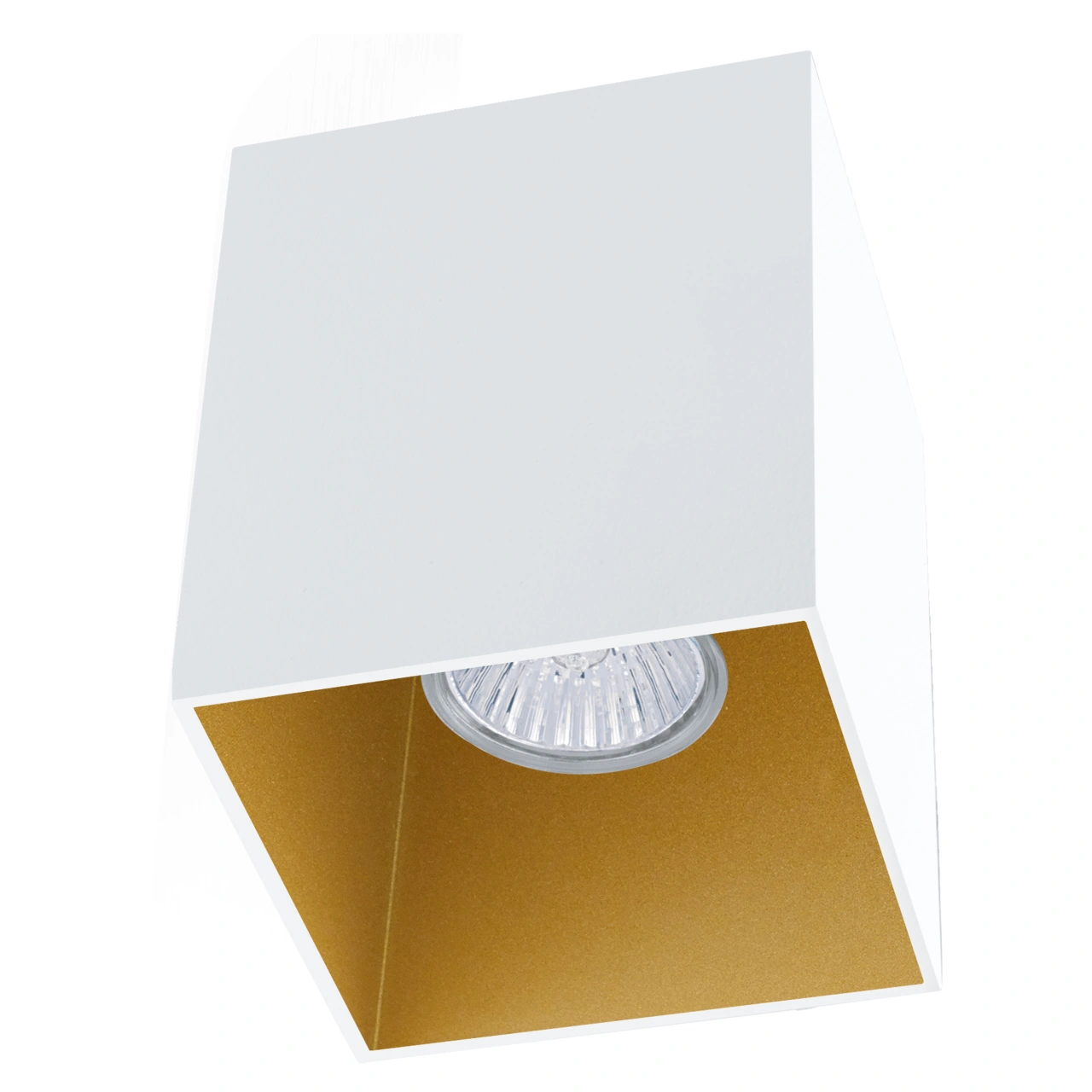 Ceiling light "Polasso" square 35W white / gold IP20