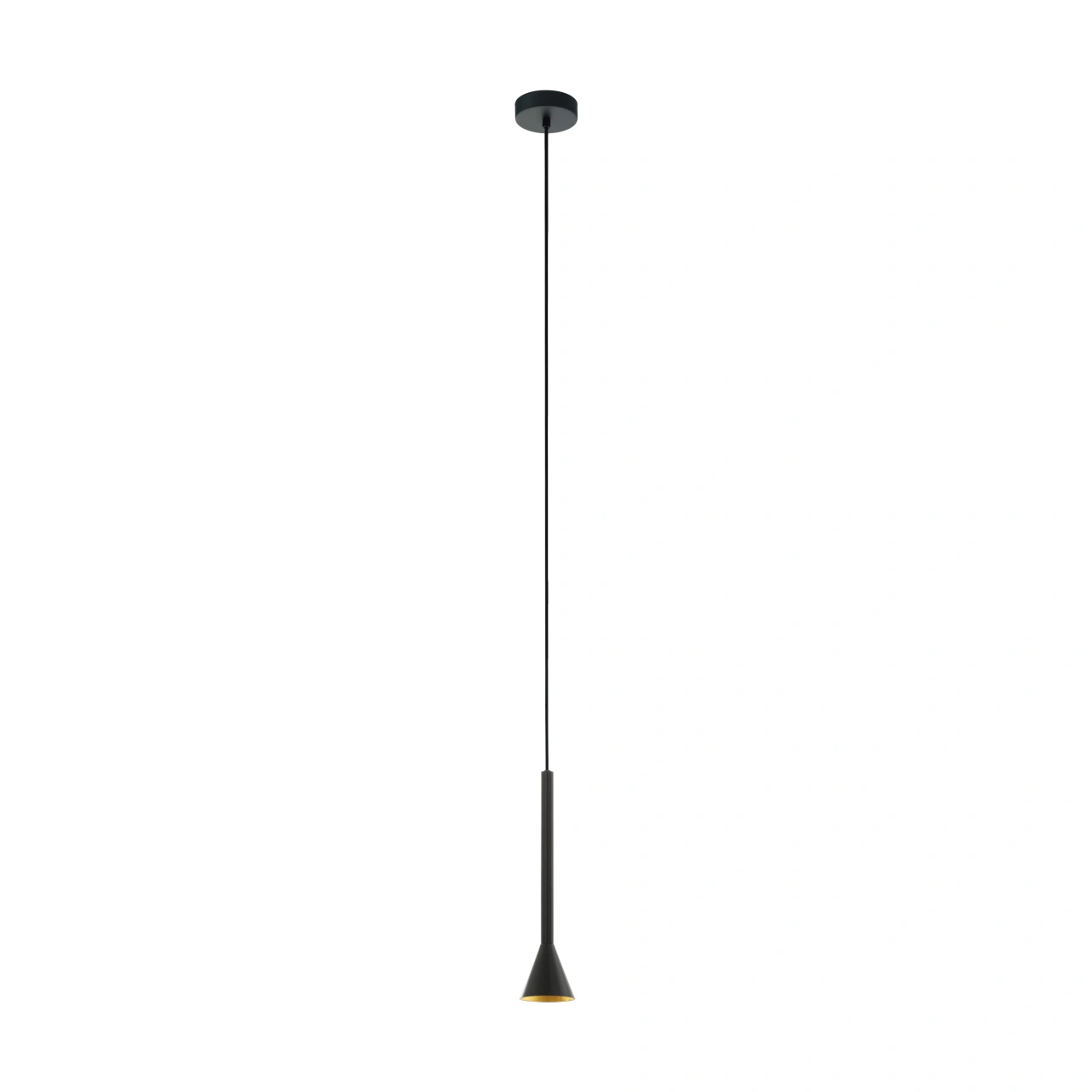 Canalello 35W outside black, inside gold IP20