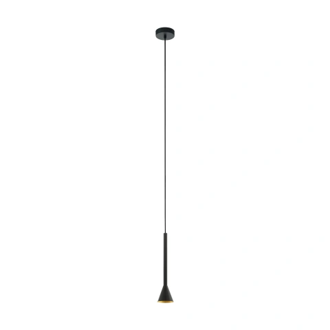 Canalello 35W outside black, inside gold IP20