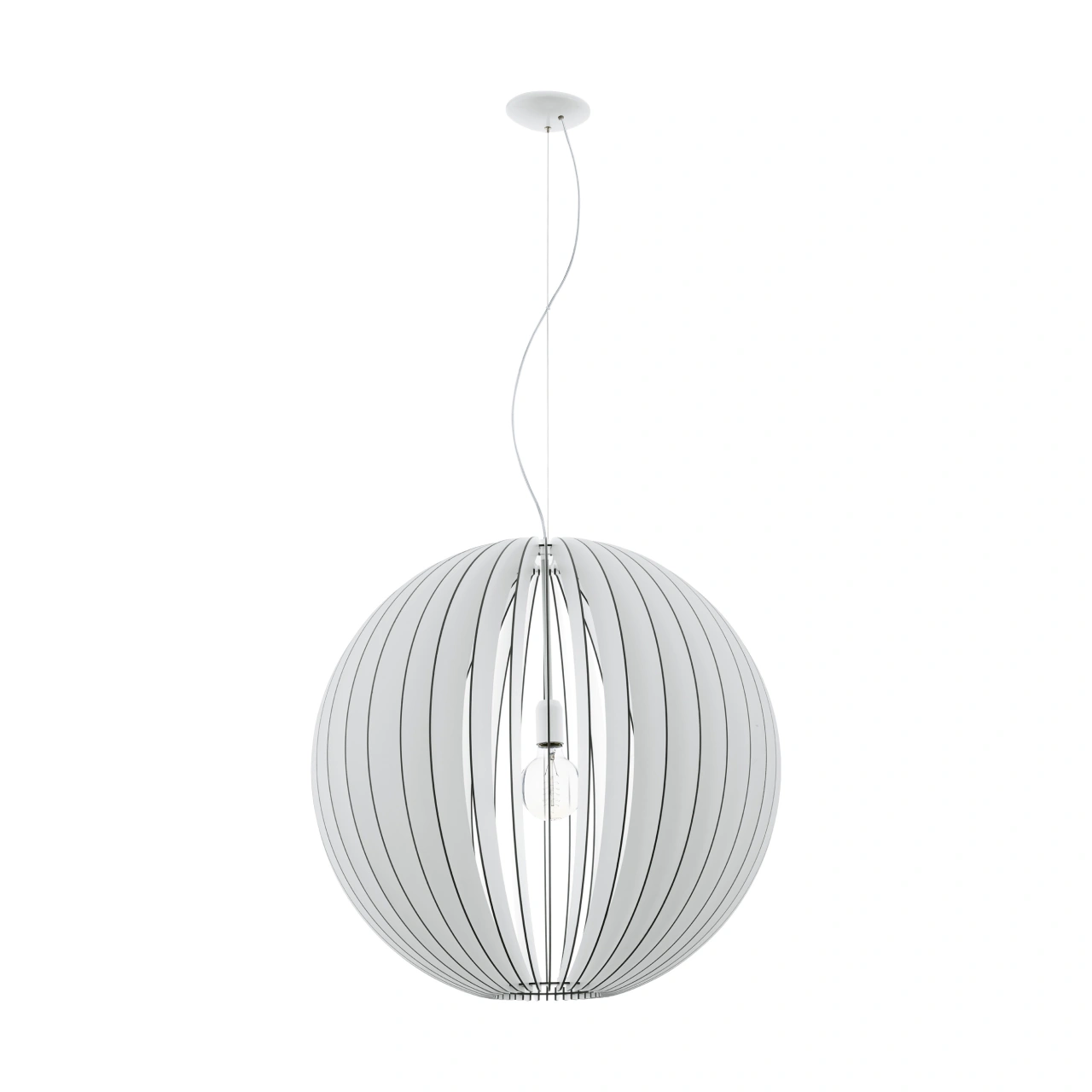 Pendant luminaire "Cossano Pro" 60W black matt IP20