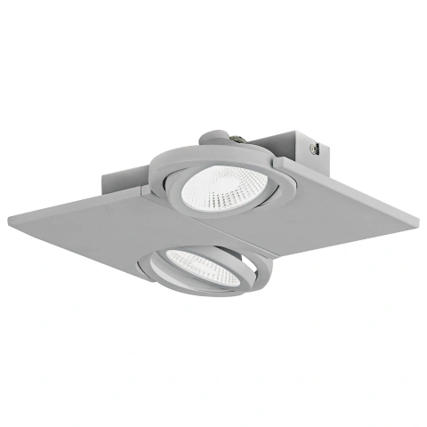 Brea Pro 2flg. 2x 9W 4000K silver IP20