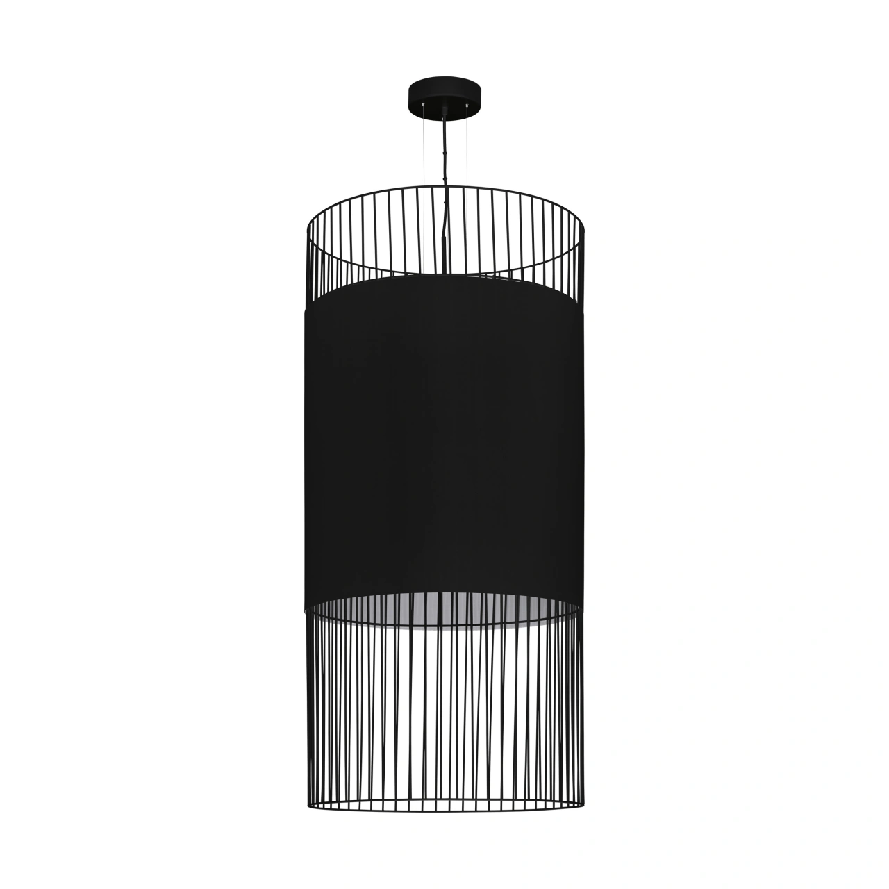 Pendant luminaire "Shilton" E27 60W black