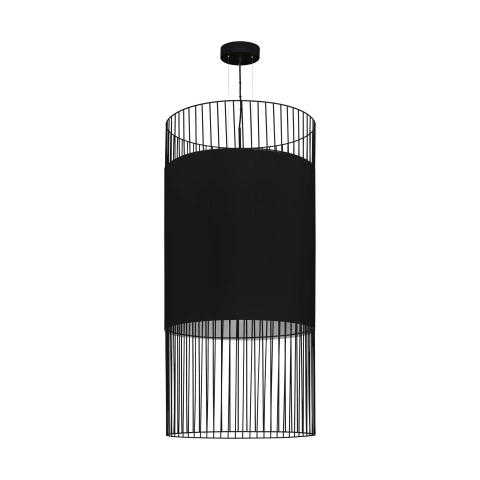 Pendant luminaire "Shilton" E27 60W black